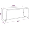 TV staliukas Televizoriaus stovas 98 x 35.5 x 42 cm Juodojo ąžuolo