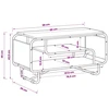 TV staliukas Televizoriaus stovas 98 x 36 x 45 cm Pilka Sonoma
