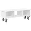 TV staliukas Televizoriaus stovas 100 x 35 x 35 cm Balta Apdirbta mediena
