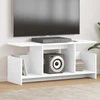 TV staliukas Televizoriaus stovas Balta 102 x 35 x 45 cm Apdirbta mediena