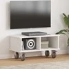 TV staliukas Televizoriaus stovas Balta 68,5 x 35 x 35 cm Apdirbta mediena