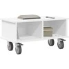 TV staliukas Televizoriaus stovas Balta 68,5 x 35 x 35 cm Apdirbta mediena