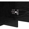 TV staliukas TV spintelių komplektas Juodas ąžuolas 90 x 35 x 40 cm
