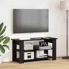 TV staliukas Televizoriaus stovas Juodas ąžuolas 100 x 40 x 50 cm