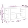 TV staliukas Televizoriaus stovas Juodas ąžuolas 96 x 35 x 33,5 cm