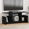 TV staliukas Televizoriaus stovas Juodas ąžuolas 102 x 35 x 45 cm