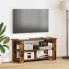 TV staliukas Televizoriaus stovas Rūkyta ąžuolas 100 x 40 x 50 cm