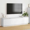 TV staliukas Televizoriaus spintelė 180 x 38 x 49 cm Balta Apdirbta mediena