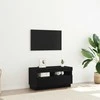 TV staliukas Televizoriaus spintelė Juodas ąžuolas 80 x 35 x 40 cm