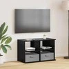 TV staliukas Televizoriaus stovas su stalčių Juodas ąžuolas 79 x 40 x 48 cm