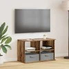 TV staliukas Televizoriaus stovas su stalčių Senas medis 79 x 40 x 48 cm