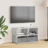 TV staliukas Televizoriaus stovas su stalčių Betono pilka 79 x 40 x 48 cm