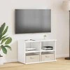 TV staliukas Televizoriaus stovas su stalčių Balta 79 x 40 x 48 cm