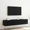 TV staliukas TV sieninė spintelė su LED 2 pcs Juodas ąžuolas 80 x 35 x 31 cm