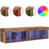 TV staliukas TV spintelių komplektas 2 pcs Senovinis medis 60 x 30 x 30 cm