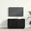 TV staliukas Televizoriaus spintelė juoda ąžuolo 80 x 35 x 45 cm