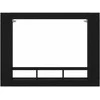 TV staliukas Televizoriaus spintelė juoda ąžuolo 152 x 22 x 113 cm
