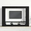TV staliukas Televizoriaus spintelė juoda ąžuolo 152 x 22 x 113 cm