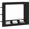 TV staliukas Televizoriaus spintelė juoda ąžuolo 152 x 22 x 113 cm