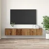 TV staliukas TV spintelių komplektas 3 pcs Ruda 60 x 30 x 30 cm