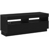 TV staliukas TV spintelių komplektas 3 pcs Juoda 300 x 35 x 40 cm