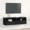 TV staliukas TV sieninė spintelė Juodas ąžuolas 100 x 30 x 30 cm