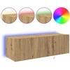 TV staliukas TV sieninė spintelė su LED Amatininkų ąžuolas 100 x 35 x 31 cm