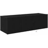 TV staliukas TV sieninė spintelė 2 pcs Juodas ąžuolas 100 x 35 x 31 cm