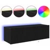 TV staliukas TV sieninė spintelė 2 pcs Juodas ąžuolas 100 x 35 x 31 cm