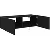 TV staliukas TV sieninė spintelė 2 pcs Juodas ąžuolas 100 x 35 x 31 cm