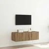 TV staliukas TV sieninė spintelė su LED Amatininkų ąžuolas 100 x 35 x 31 cm