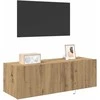 TV staliukas TV sieninė spintelė su LED Amatininkų ąžuolas 100 x 35 x 31 cm