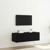 TV staliukas TV sieninė spintelė 2 pcs Juodas ąžuolas 100 x 35 x 31 cm