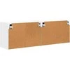 TV staliukas TV sieninė spintelė 2 pcs Balta 59,5 x 31 x 40 cm