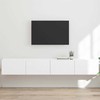 TV staliukas TV sieninė spintelė 2 pcs Balta 98 x 31 x 29,5 cm