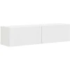 TV staliukas TV sieninė spintelė 2 pcs Balta 60 x 31 x 29,5 cm