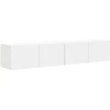 TV staliukas TV sieninė spintelė 2 pcs Balta 78,5 x 31 x 29,5 cm