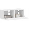 TV staliukas TV sieninė spintelė 2 pcs Balta 39 x 31 x 29,5 cm