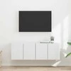 TV staliukas TV sieninė spintelė 2 pcs Balta 59,5 x 31 x 40 cm