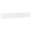 TV staliukas TV sieninė spintelė 2 pcs Balta 98 x 31 x 29,5 cm