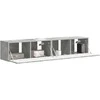 TV staliukas TV sieninė spintelė 2 pcs Betoninė 78,5 x 31 x 29,5 cm