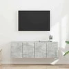 TV staliukas TV sieninė spintelė 2 pcs Betono pilka 59,5 x 31 x 40 cm