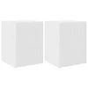 TV staliukas TV sieninė spintelė 2 pcs Blizgus baltas 30 x 31 x 40 cm
