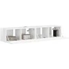 TV staliukas TV sieninė spintelė 2 pcs Blizgus baltas 78,5 x 31 x 29,5 cm