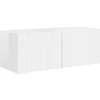 TV staliukas TV sieninė spintelė 2 pcs Blizgus baltas 78,5 x 31 x 29,5 cm