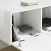 TV staliukas TV sieninė spintelė 2 pcs Blizgus baltas 78,5 x 31 x 29,5 cm