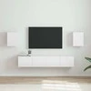 TV staliukas TV sieninė spintelė 2 pcs Blizgus baltas 30 x 31 x 40 cm