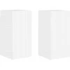 TV staliukas TV sieninė spintelė 2 pcs Blizgus baltas 30 x 31 x 60 cm