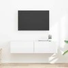 TV staliukas TV sieninė spintelė 2 pcs Blizgus baltas 60 x 31 x 29,5 cm
