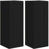 TV staliukas TV sieninė spintelė 2 pcs Juoda 30 x 31 x 80 cm